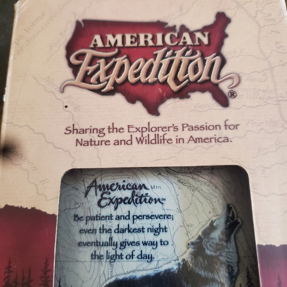 American Expedition wolf Stainless Steel Flask - Picture 3 of 4